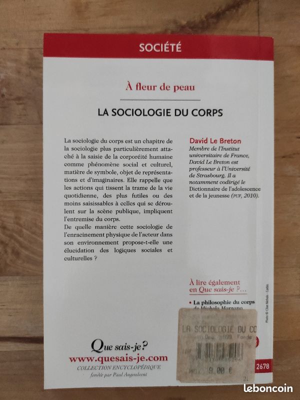 La sociologie du corps - David Le Breton Collection Que Sais-je ? (image 2)