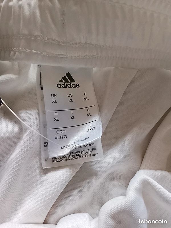 Short De Football Napoli Domicile 2017/18 - Taille XL, Kappa, Neuf Avec étiquette, Couleur Blanc