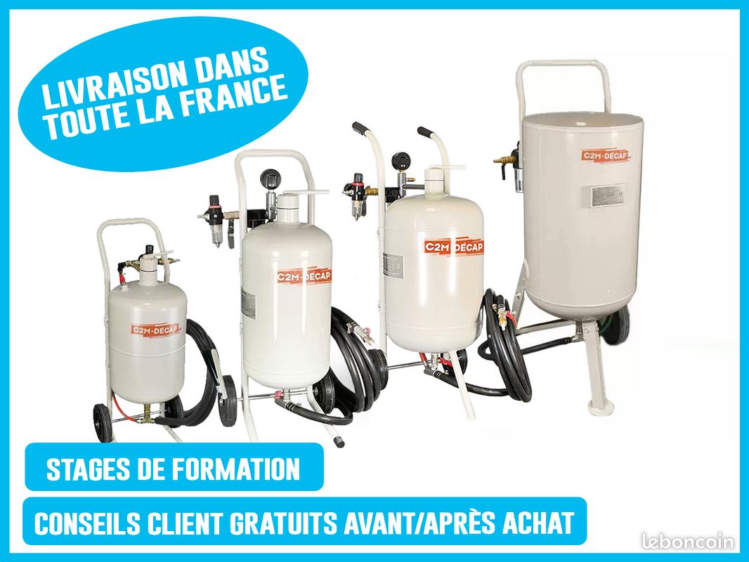 C2M Jumbo – Sableuse Grande Autonomie pour Décapage (image 3)