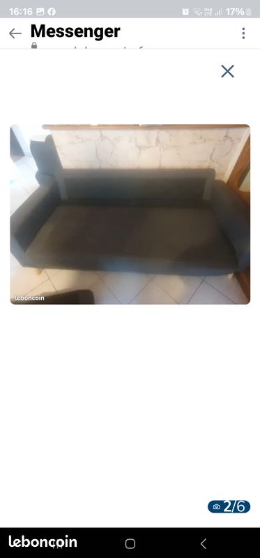 Bois . Petit frigo canapé. Table basse (image 1)
