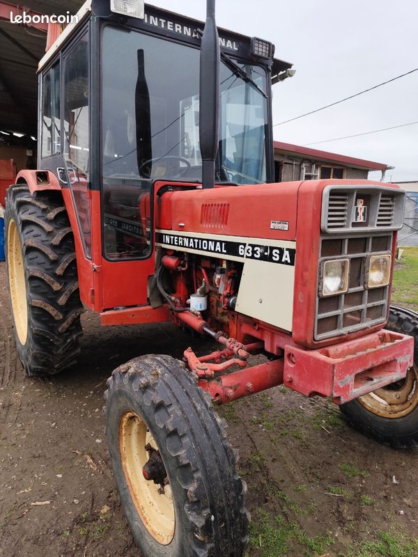 Tracteur Miniature Case – Métal – Rouge Et Blanc – État Très Correct – Jouet Sympa