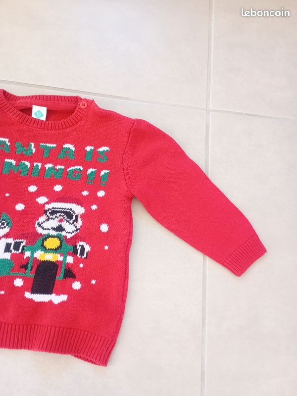 Pull de Noël garçon 3 ans 36 mois Tex (image 2)