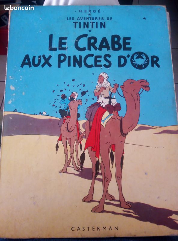 BD TINTIN le crabe aux pinces d'or 1961 (image 1)