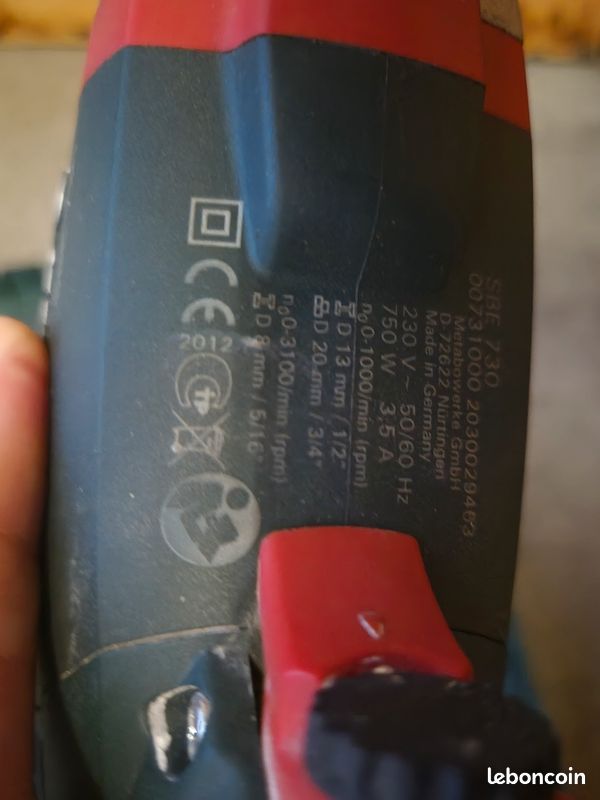 Perceuse a percussion Metabo (image 3)