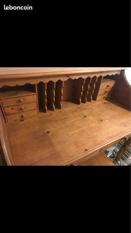 Secrétaire/Bureau + chaise marque Intériors en bois (image 1)