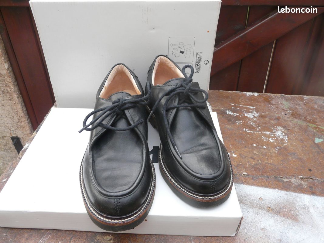Chaussures cuir noir (image 1)