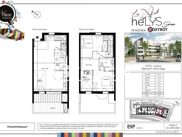 Appartement a louer saran - 3 pièce(s) - 72 m2 - Surfyn