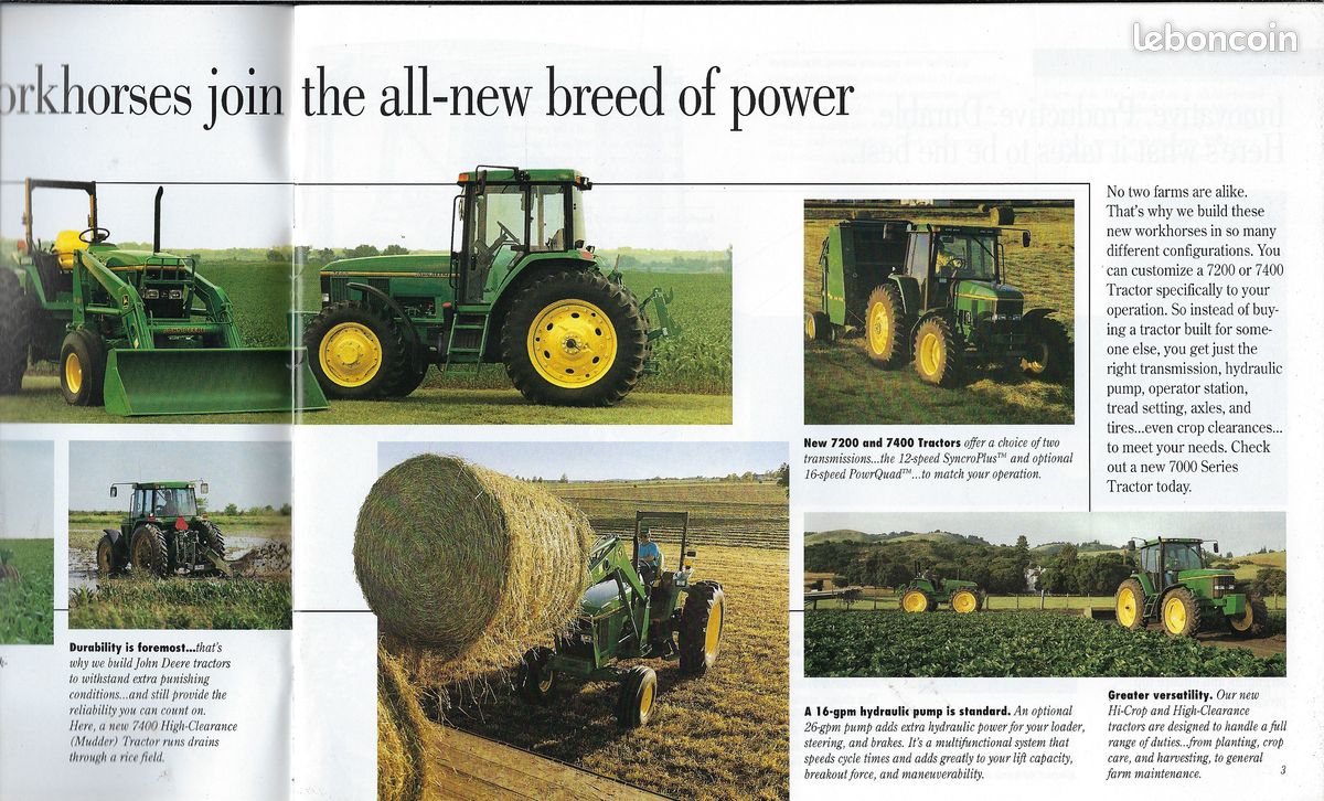 Brochure Vintage Tracteur IHC - Édition 46 - 75 Ans D’histoire - Occasion En Bon état