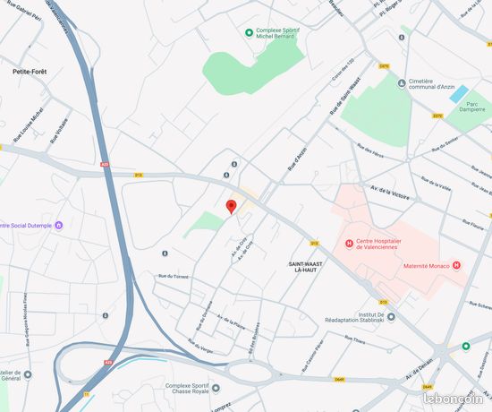 HOPITAL DE VALENCIENNES TERRAIN CONSTRUCTIBLE DE 550m2