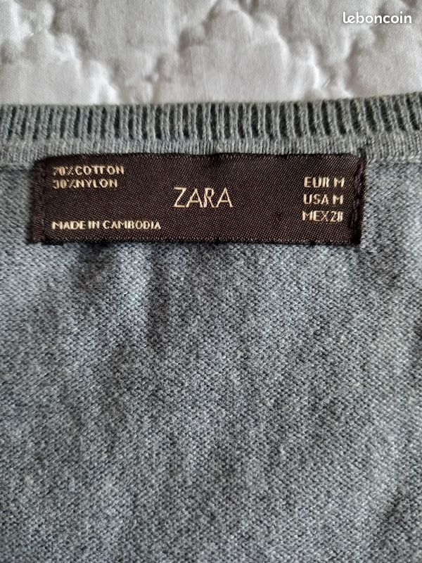 Gilet léger gris Zara, taille S (image 3)