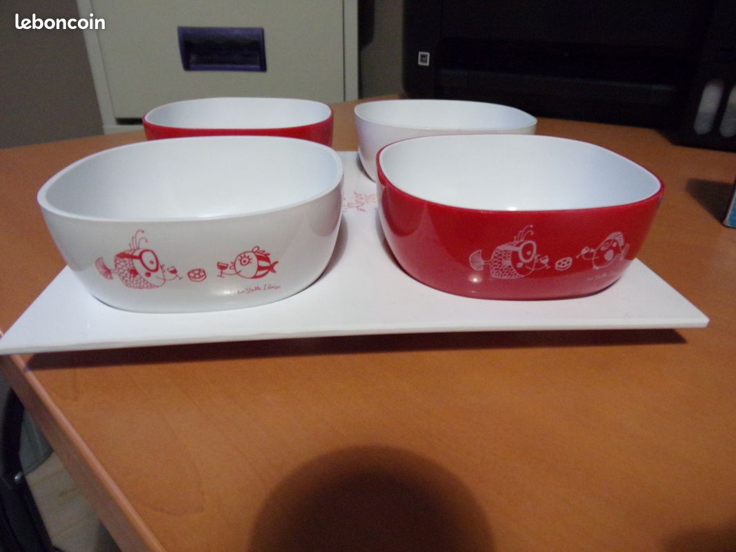 Plateau Apéritif Rosti Mepal Blanc Plastique Brillant Neuf Plateau Service
