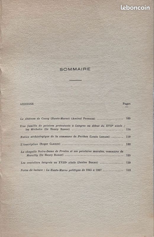 Les Cahiers Haut-Marnais n°94 – 3ᵉ trimestre 1968 – Revue d'histoire régionale (image 3)