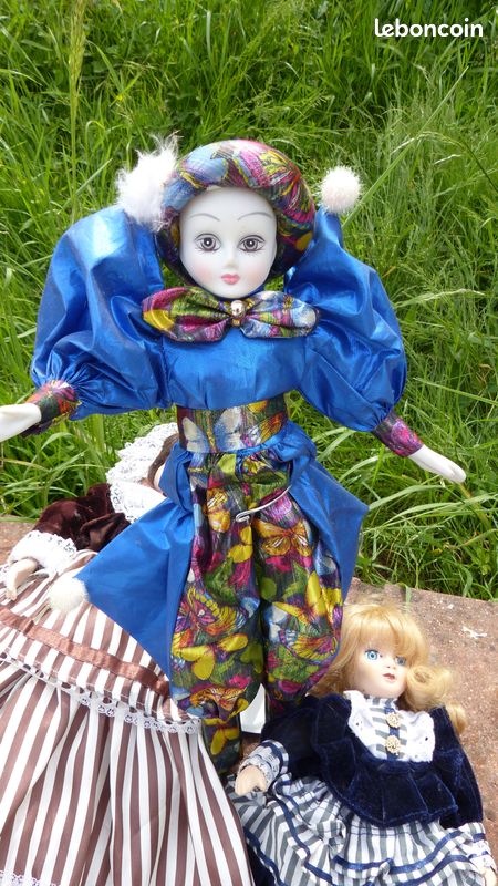 POUPÉE D'ARTISTE POUPÉE de collection fait main 19 cm parfait état EUR