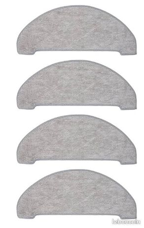 4 Pièces Chiffon Rechange Aspirateur Robot Accessoires, Tampons De Vadrouille En Microfibre Lavables Et Reutilisables 96425077