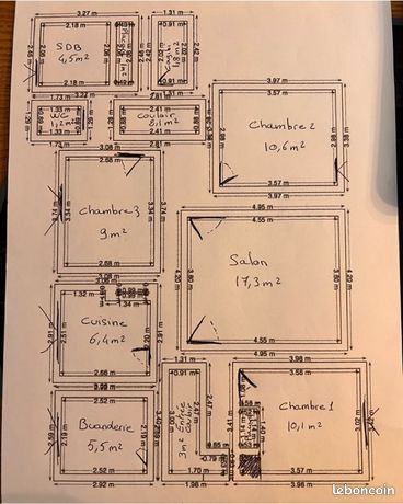 Location T4 – 72 m² – Hourtin centre – 3 chambres – 2 places de parking