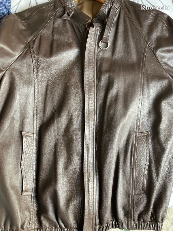 Joli Blouson cuir homme léger / taille L / 1,75 m (image 3)