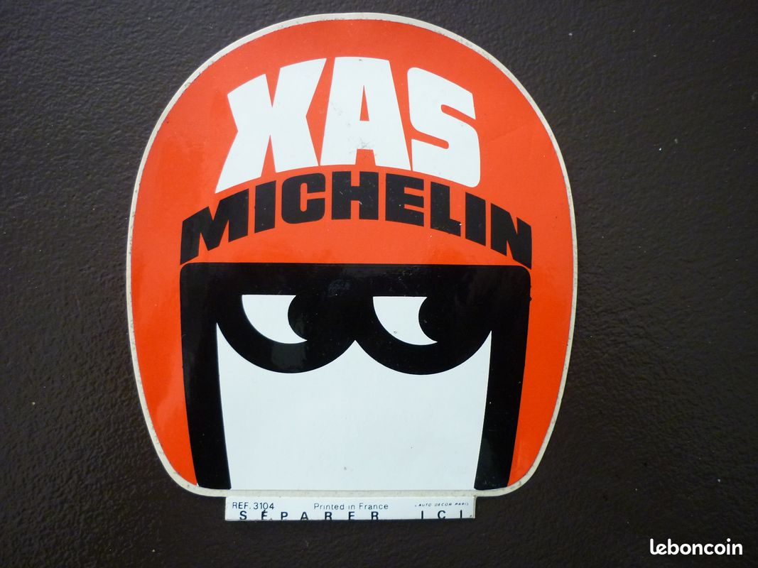 Autocollant Moto MICHELIN XAS – Sticker Pneu Vintage Déco