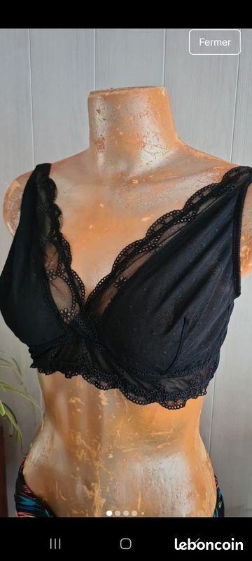 Bonnet Soutif 100e Taille 100E Magnifique Soutien Gorge Bleu Clair