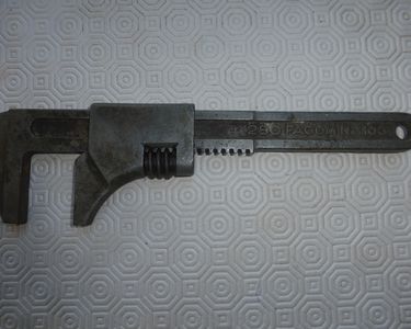 Ancienne clé anglaise / à molette, American, 25 cm, n°10, acier forgé Métal