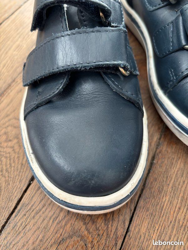 Chaussures Jacadi Enfant Taille 32 - Neuf Avec Emballage - Cuir Gris - Unisexe