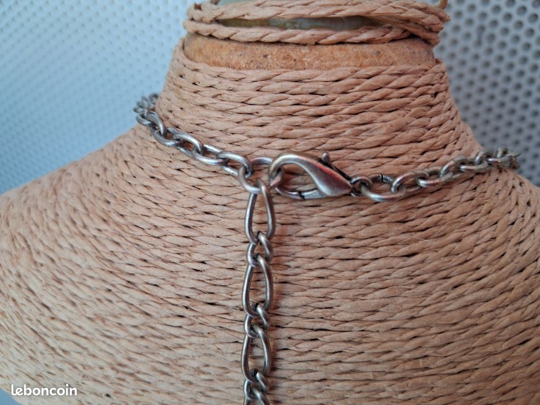 Collier ethnique style indien metal (image 11)
