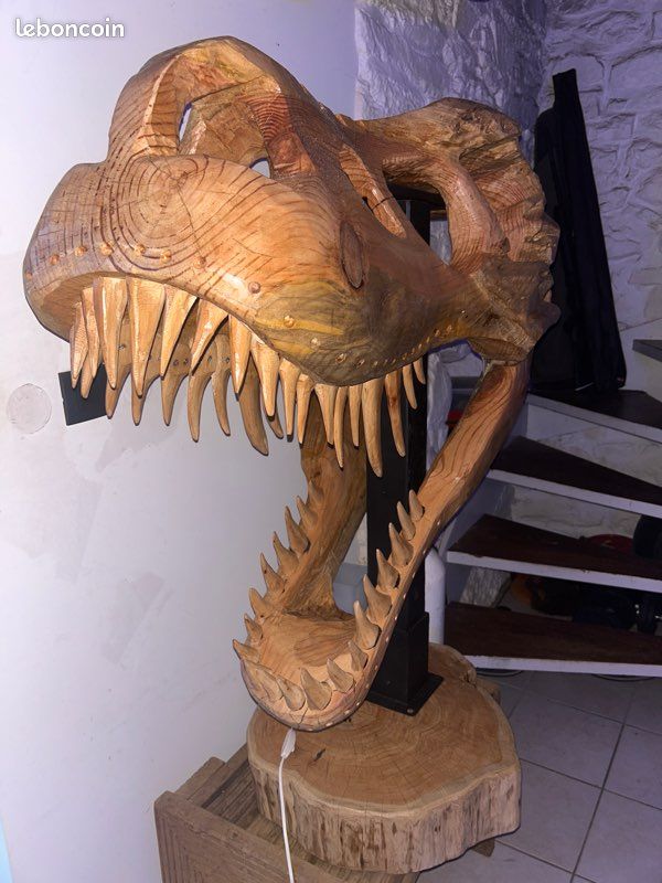 Tyrannosaures en quartz sculpté crâne de cristal Rex 1010 - France