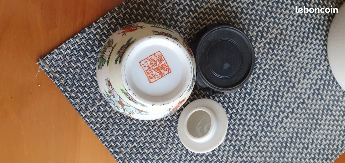 Petit vase motif asiatique (image 3)