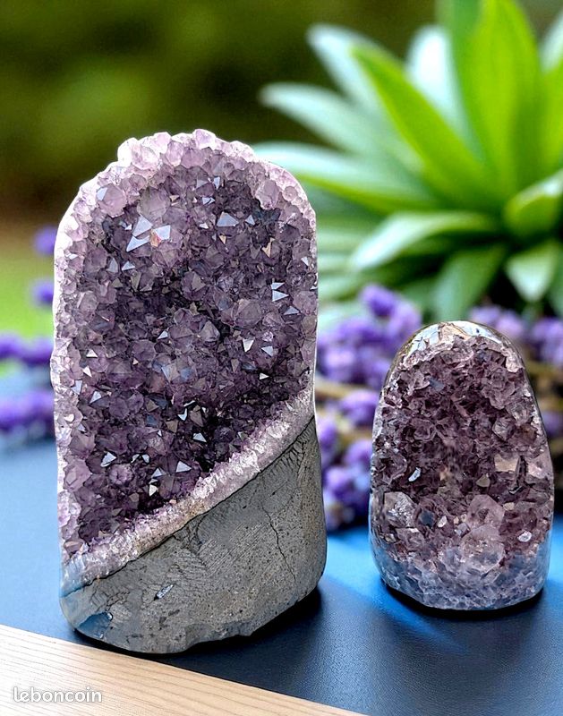 790g, pierre Agate brute polie - Géode de pierre naturelle (image 11)