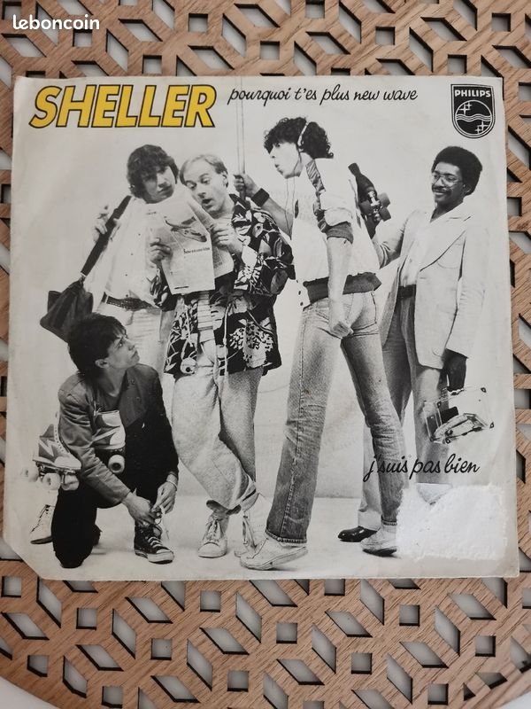 Vinyle 45 T sheller pourquoi t es plus new wave 1981 (image 1)