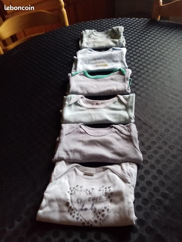 Lot de 6 bodies été 9 mois garçon (image 4)