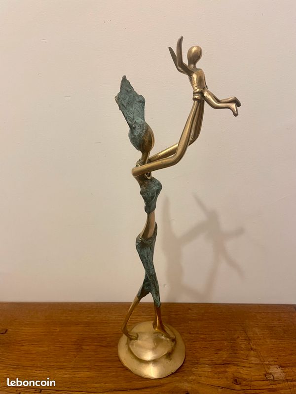 Le sacrifice de la reine Pokou, sculture en bronze (image 2)