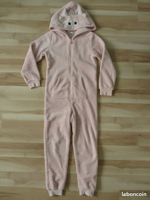 Combinaison pyjama pilou à capuche La Halle 10 ans Vêtements