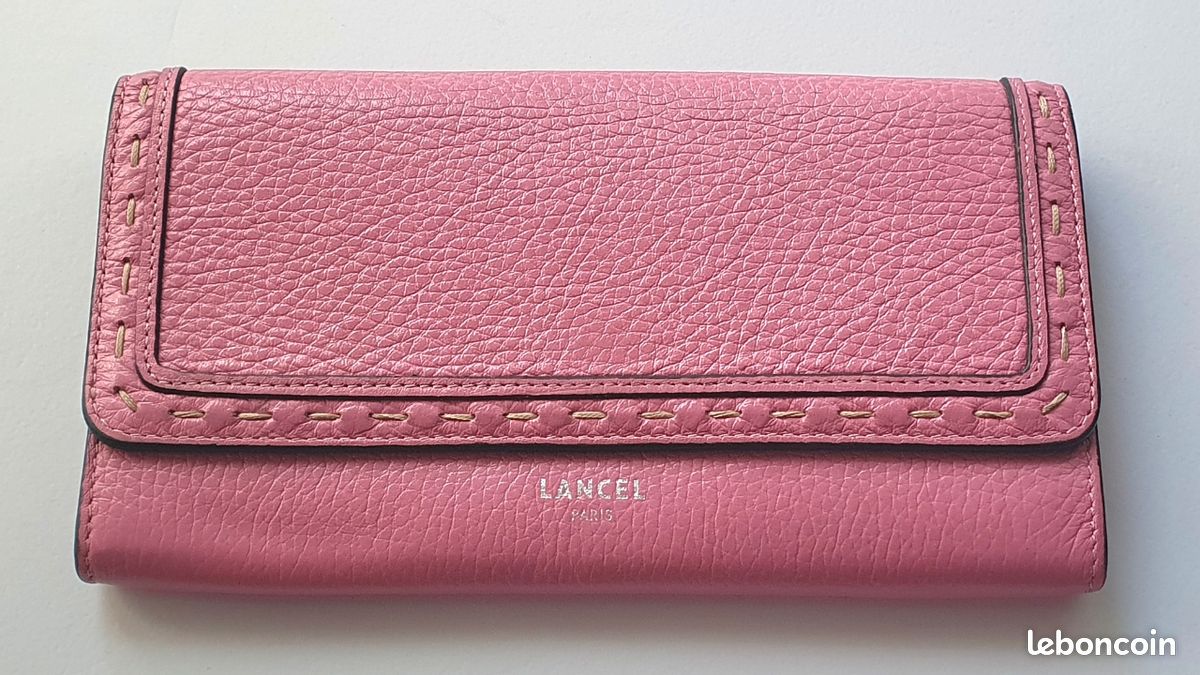 LANCEL portefeuille slim rabat premier flirt de LANCEL rose (image 1)