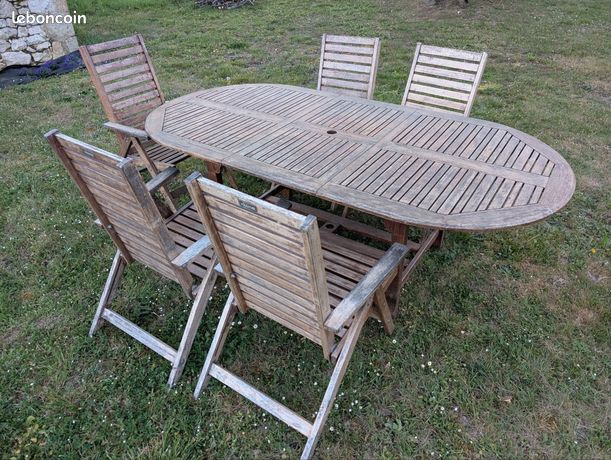 Table de jardin pliante en métal gris - Jardin