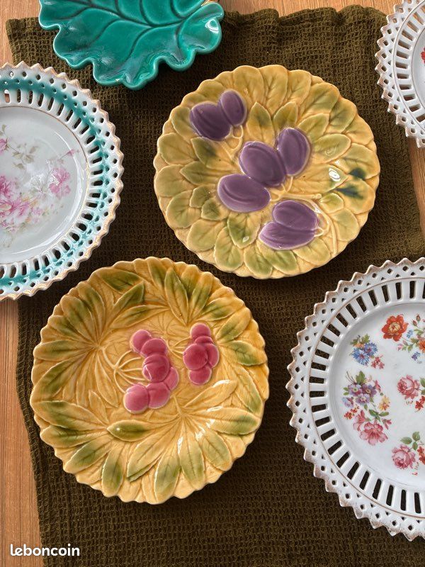 2 assiettes à dessert « fruits » Sarreguemines (image 4)