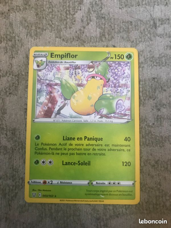 Carte Pokémon Empiflor rare (image 1)