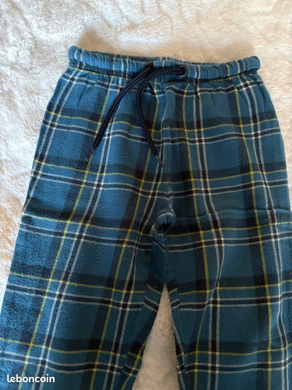 Bas de pyjama 6 ans bleu (image 2)