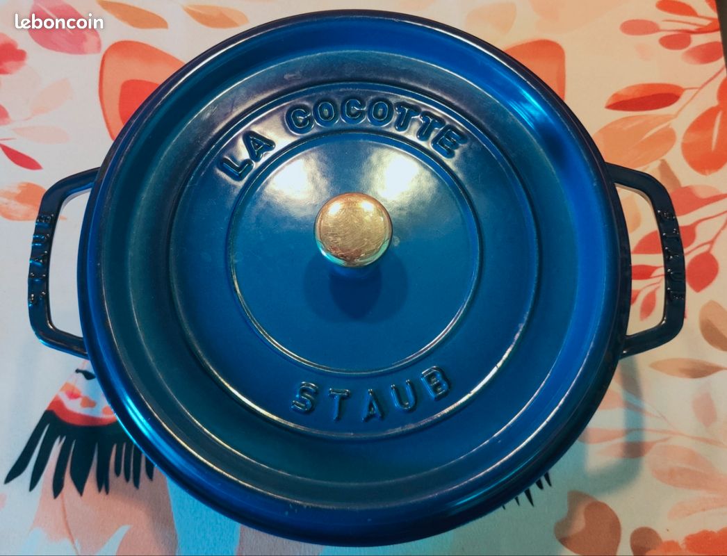 BBQ-Toro Cocotte 4,0 Litre - 24 cm Fonte, émaillé, bleu