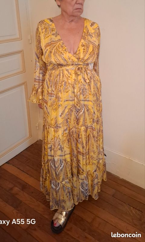 Robe longue imprimée Nina Kaufmann. Taille S mais taille 42 (image 13)