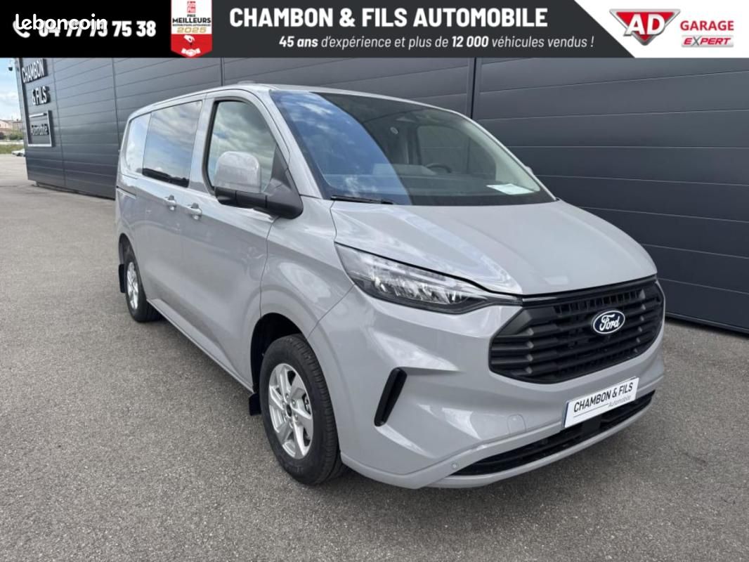 Ford Transit Custom CABINE APPROFONDIE 320 L1H1 2.0 ECOBLUE 170 CH BVA8 LIMITED prix : 39983 HT (image 1)