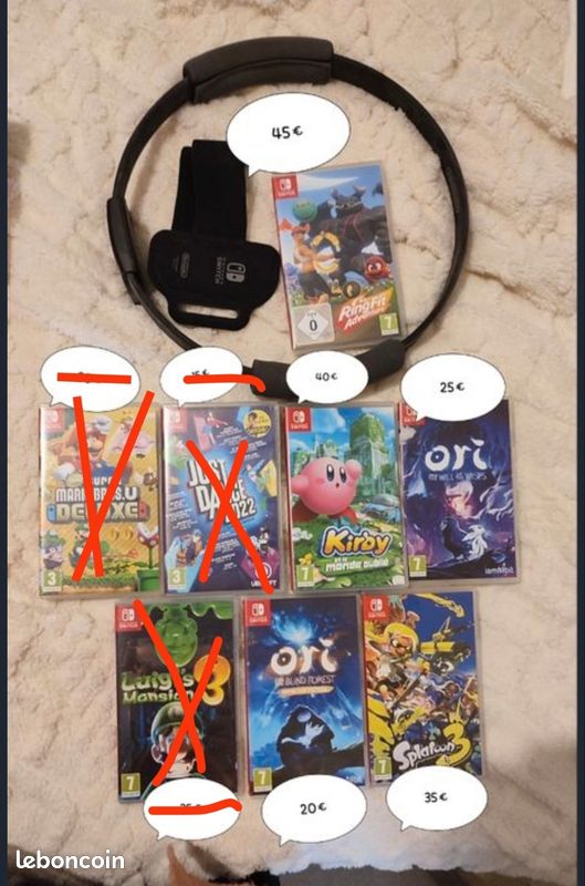 Jeux Switch à l unité ou en lot (image 1)