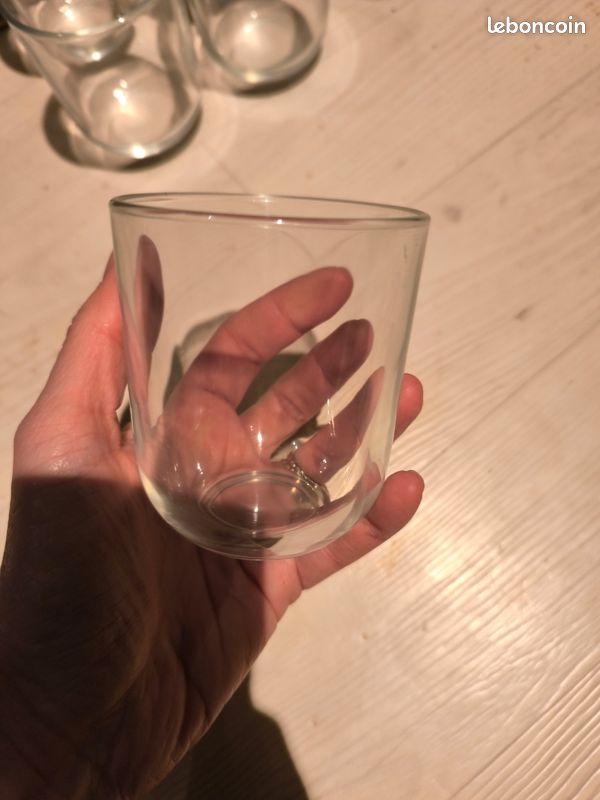 Lot De 12 Verres Empilables KONZEPT 500ml - Grands Verres Transparents Fabriqués En UE, Lave-Vaisselle, Sans Plomb, Idéal Eau Jus Cocktails