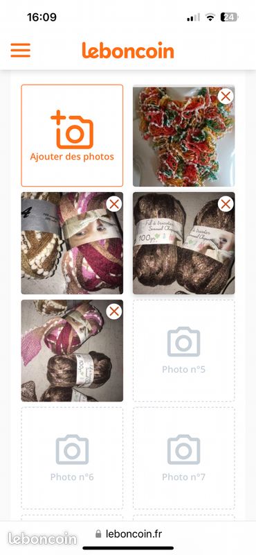 Pelotes pour écharpe 🧣 froufrou (image 4)