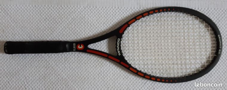 Rare raquette de tennis vintage Donnay taille moyenne