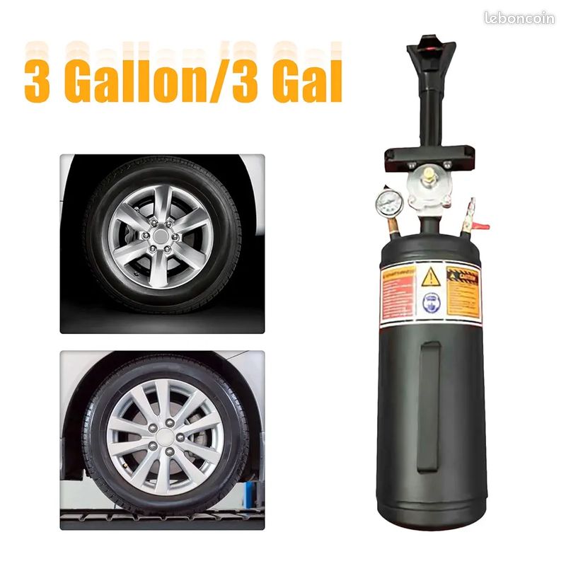Booster Gonfleur De Pneu 8L 1 MPa - Canon à Air En Acier Pour Camion, Voiture Et Poids Lourds