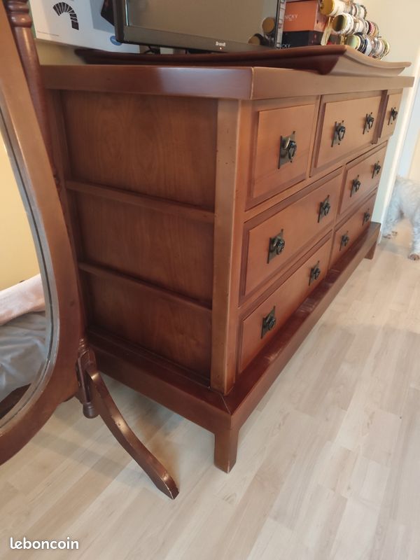 Lit avec sommier et commode (image 5)