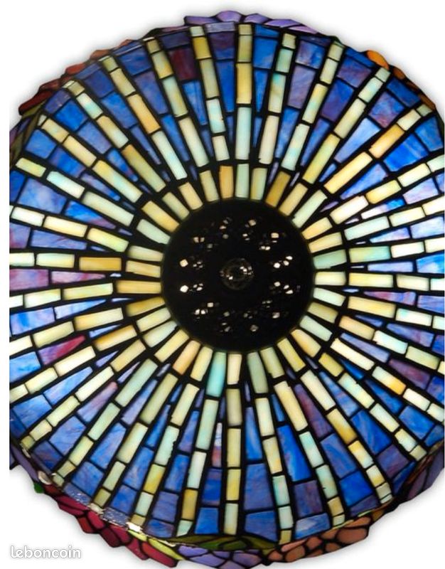 Lampe de table Tiffany Lotus ADM GF16111 (image 2)