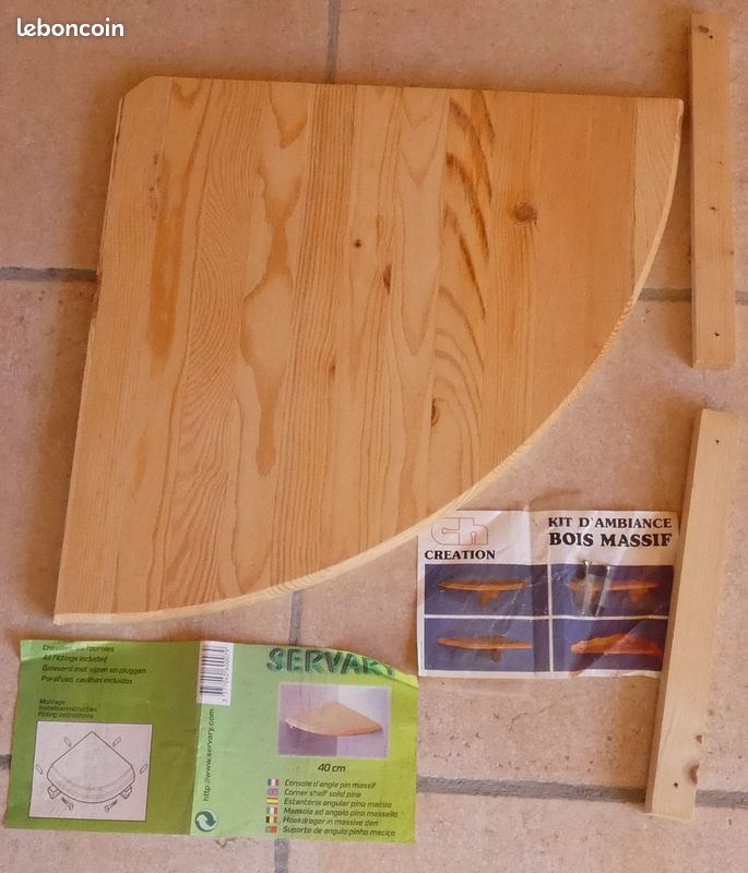 étagère bois massif 40 cm (image 2)