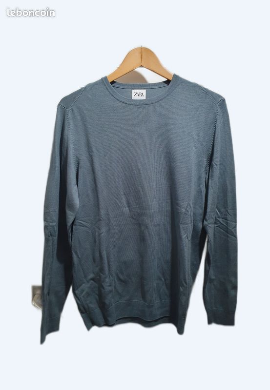 Sweatshirt Pull Oversize Homme Zara Pull Bleu Pour Homme Zara
