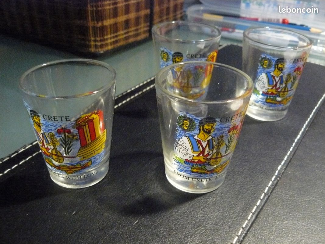 Verres à liqueur "Crète" neufs (image 1)